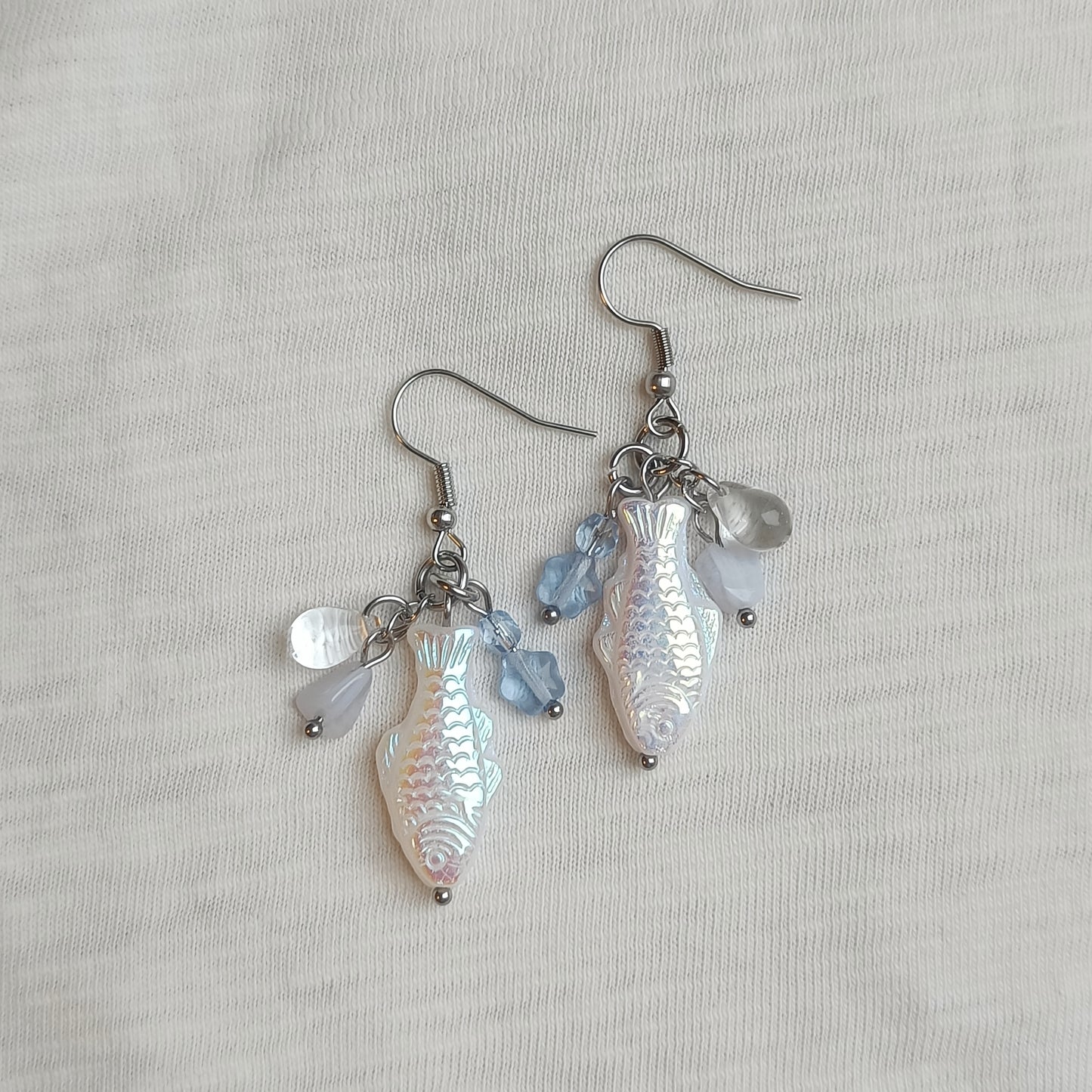 BLUE FISH EARRINGS